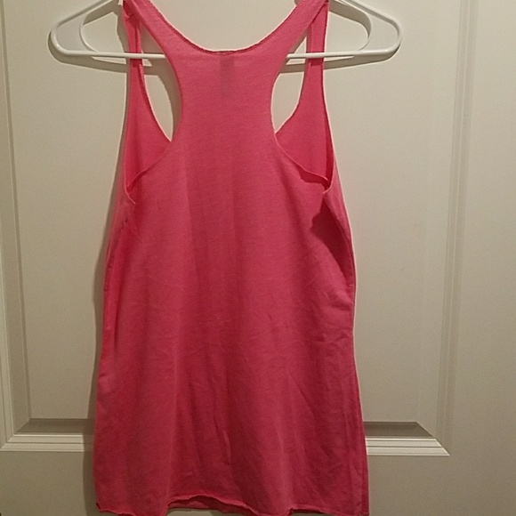 New Next Level Apparel #HOT BRIDE Pink tank w/gold - Picture 7 of 7